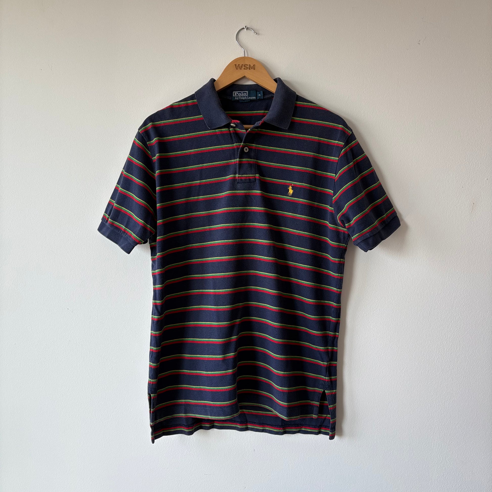 Vintage Ralph Lauren Striped Polo Shirt - M