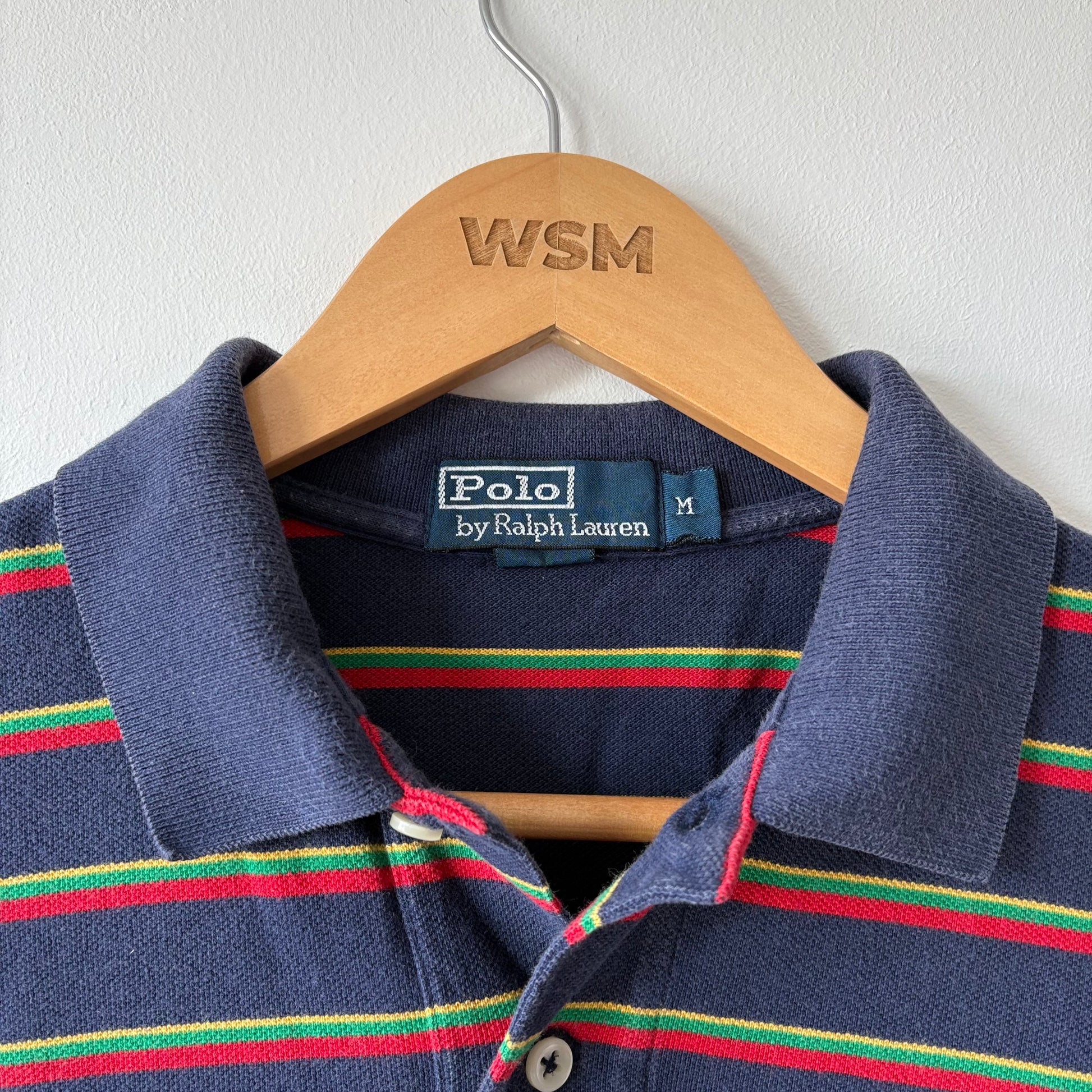 Vintage Ralph Lauren Striped Polo Shirt - M